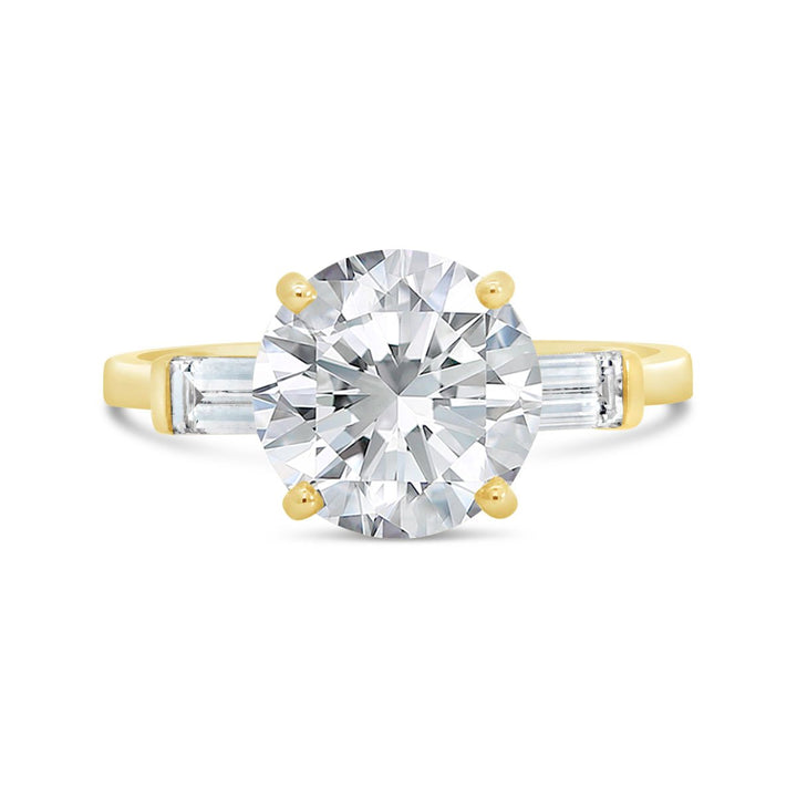 Lab Grown Diamond Three Stone Engagement Ring - 251065RY