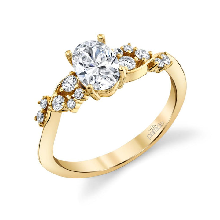 Modern Swirls Engagement Ring - R5096/O3
