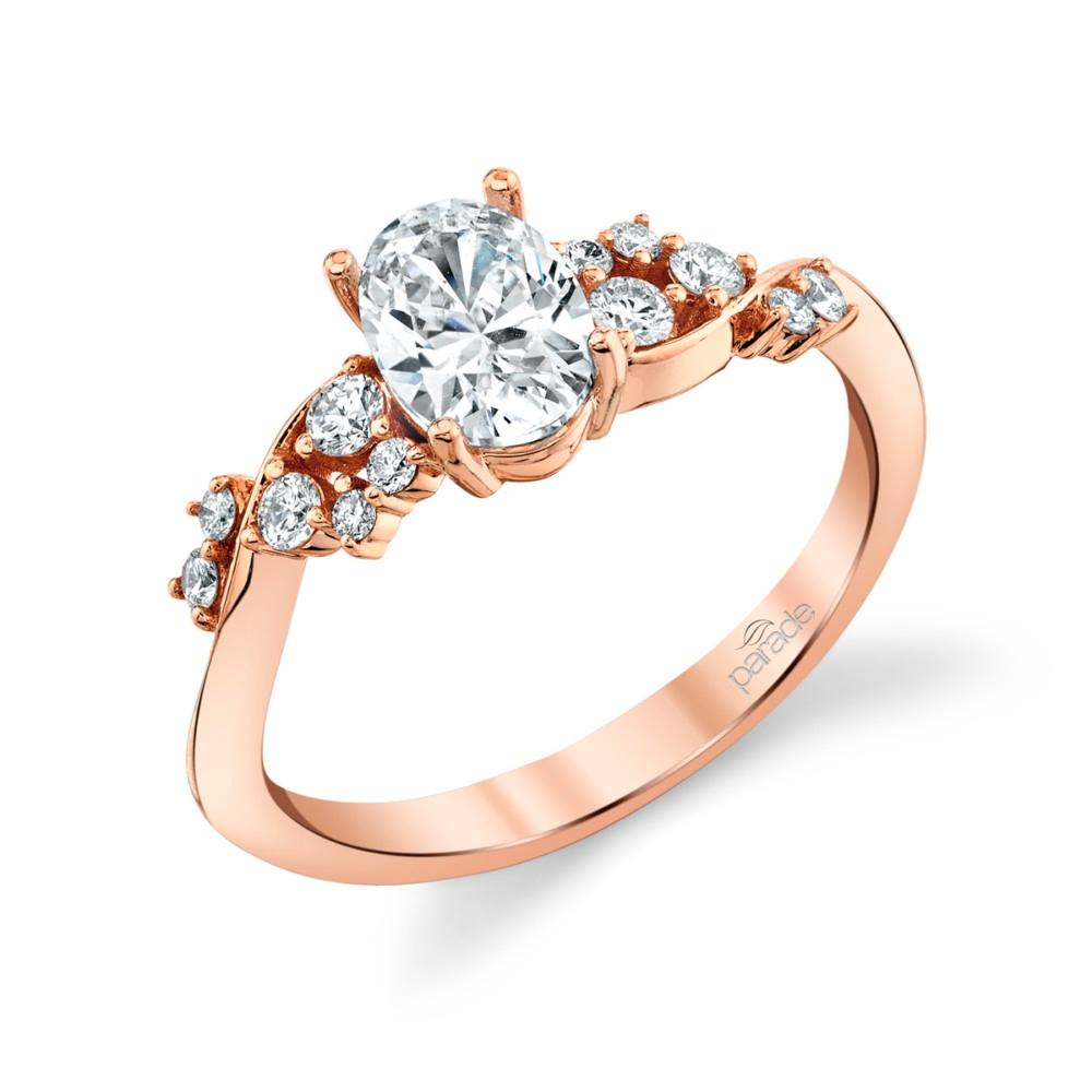 Modern Swirls Engagement Ring - R5096/O3