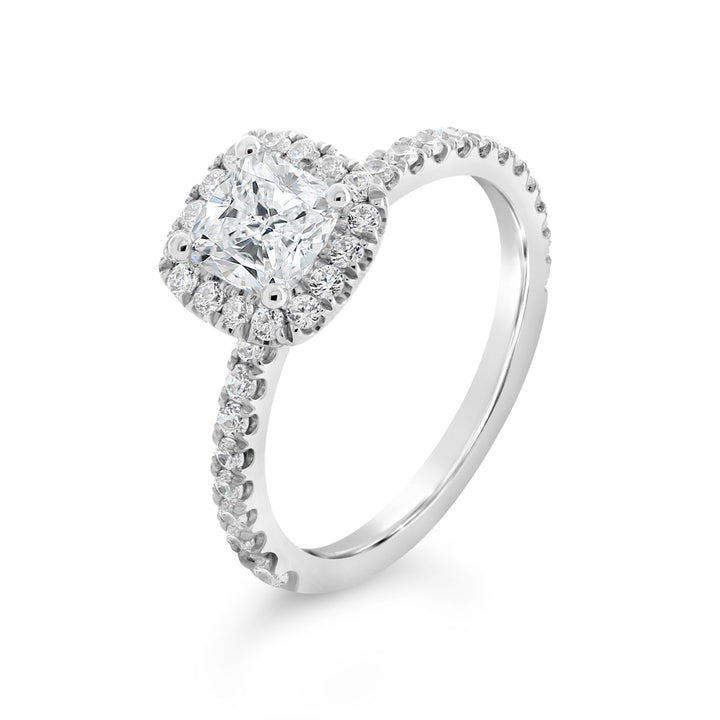 Diamond Halo Engagement Ring - ACB248