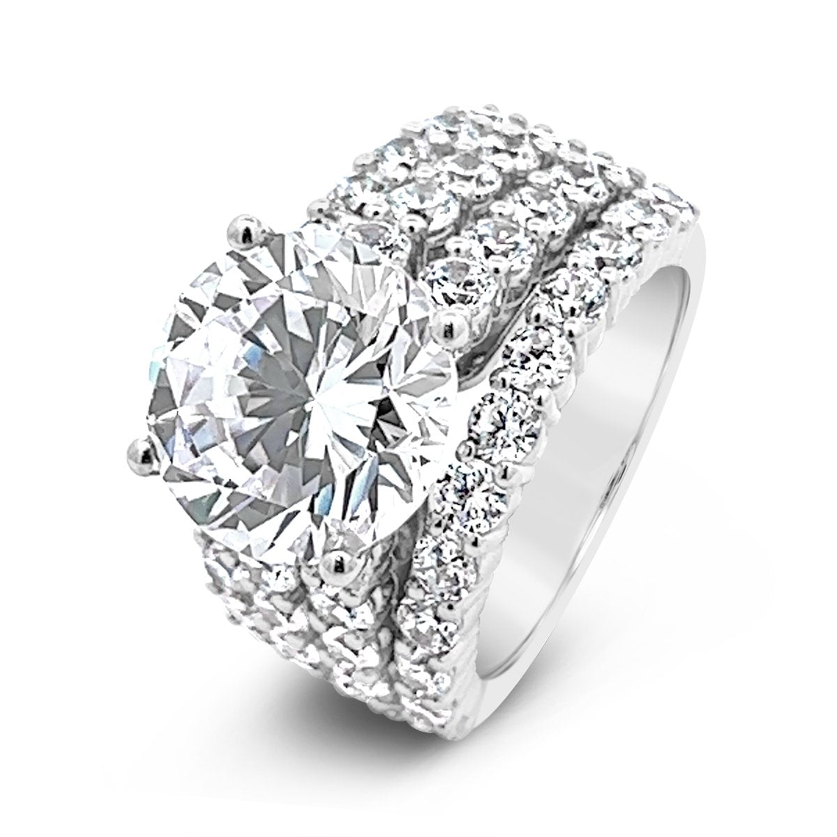 Wide band diamond wedding rings discount