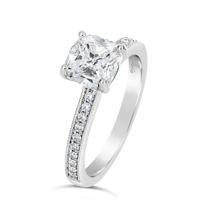 Vintage Style Diamond Engagement Ring - ACB135