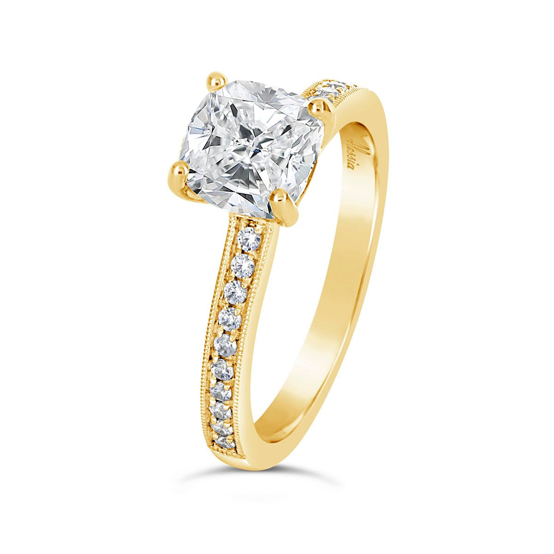 Vintage Style Diamond Engagement Ring - ACB135