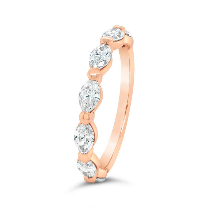 Marquise Cut Diamond Wedding Band - 123602