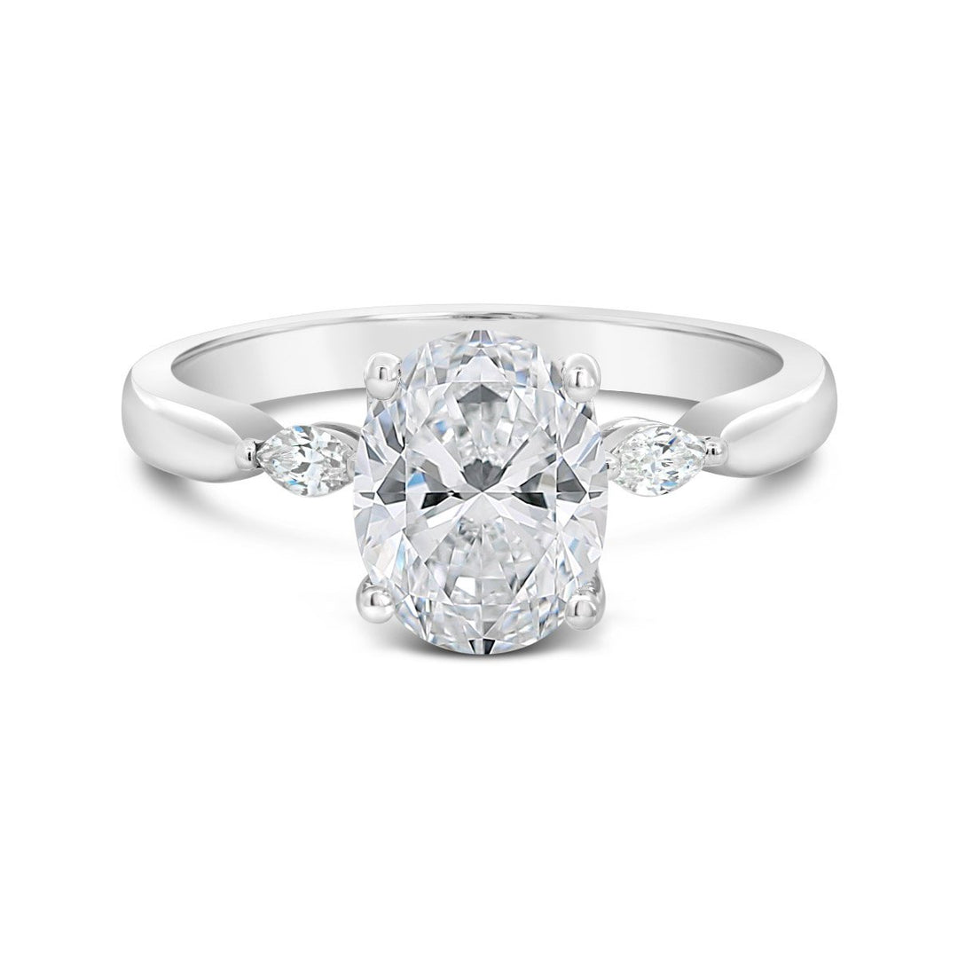 Three Stone Diamond Engagement Ring - YJC5504R