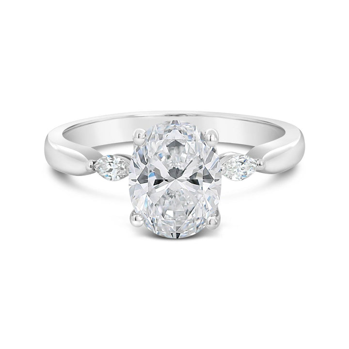 Three Stone Diamond Engagement Ring - YJC5504R