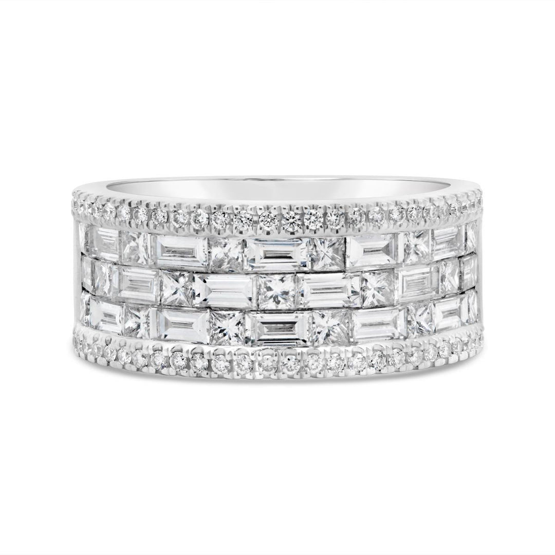 Mixed Shape Wide Diamond Band - SNF5430R