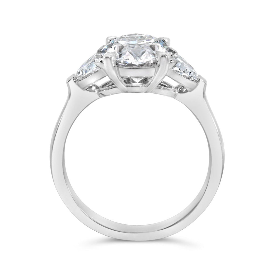 Three Stone Lab Grown Diamond Engagement Ring - RG651