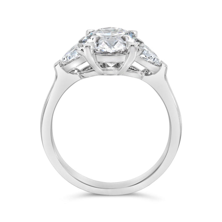 Three Stone Lab Grown Diamond Engagement Ring - RG651