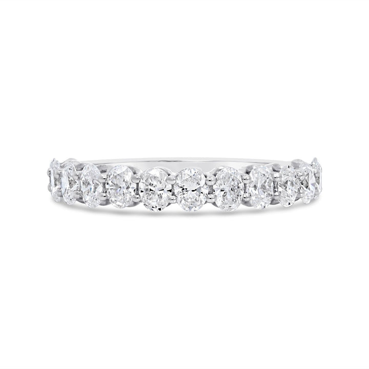Half Way Set Oval Diamond Band - MR024748