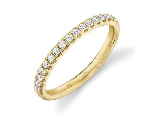 14KY Shy Creation 1/2 Way Set Diamond Band