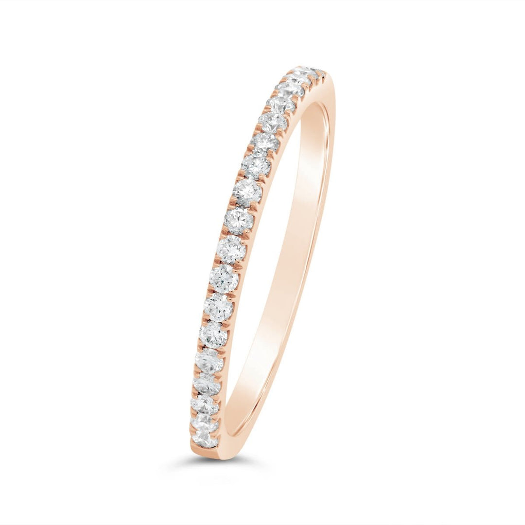 Half Way Set Thin Diamond Band - YJA5963R-B