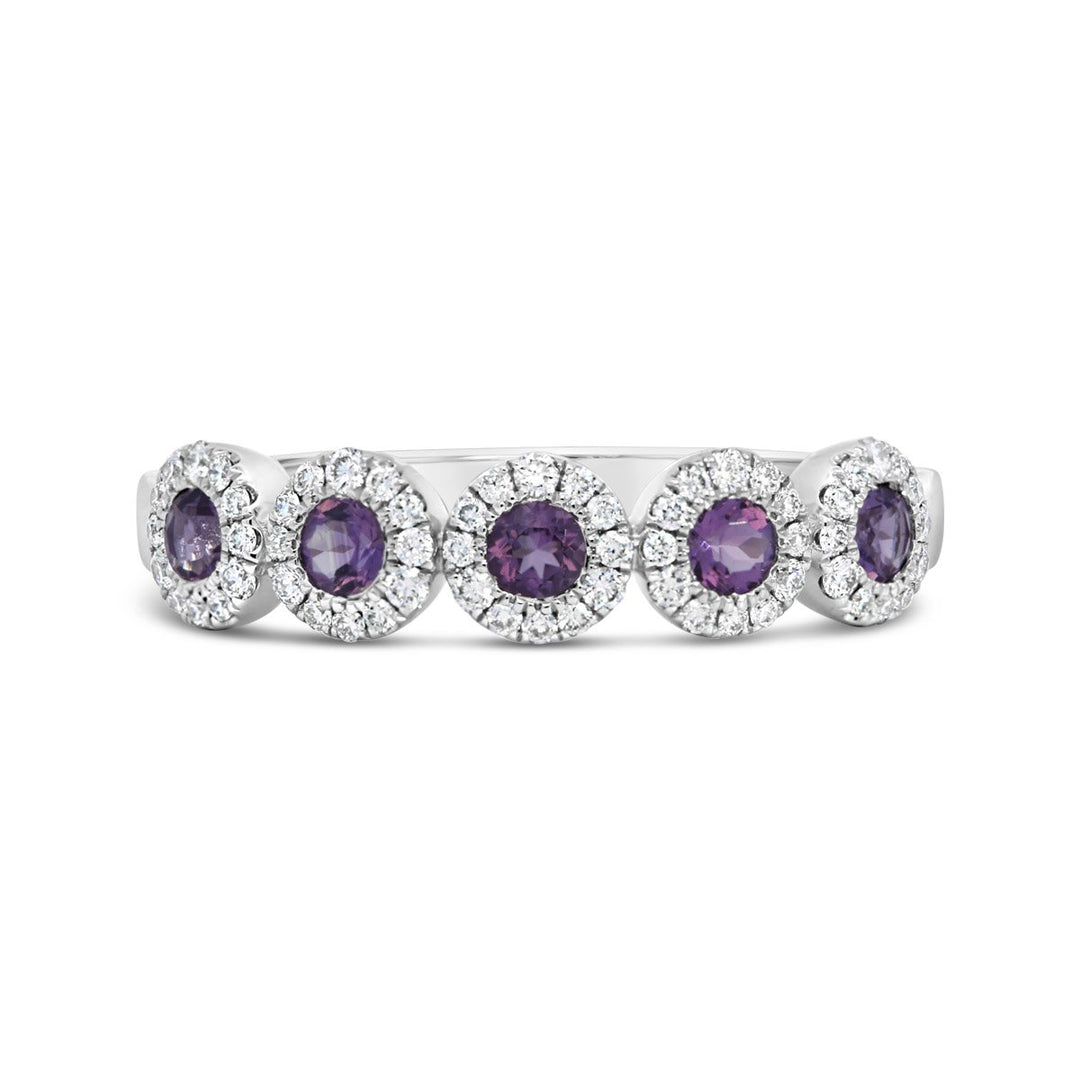 Diamond & Amethyst Band - YR36014B