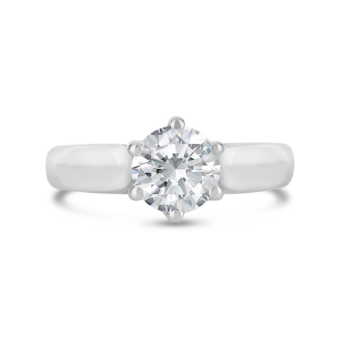 Classic Diamond Solitaire Engagement Ring