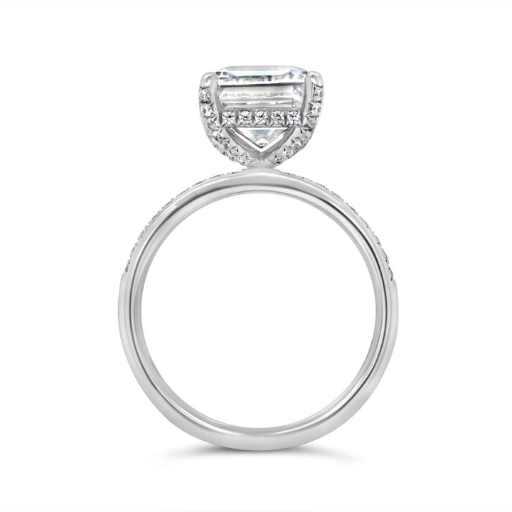 Hidden Halo Diamond Engagement Ring - YJC1911R