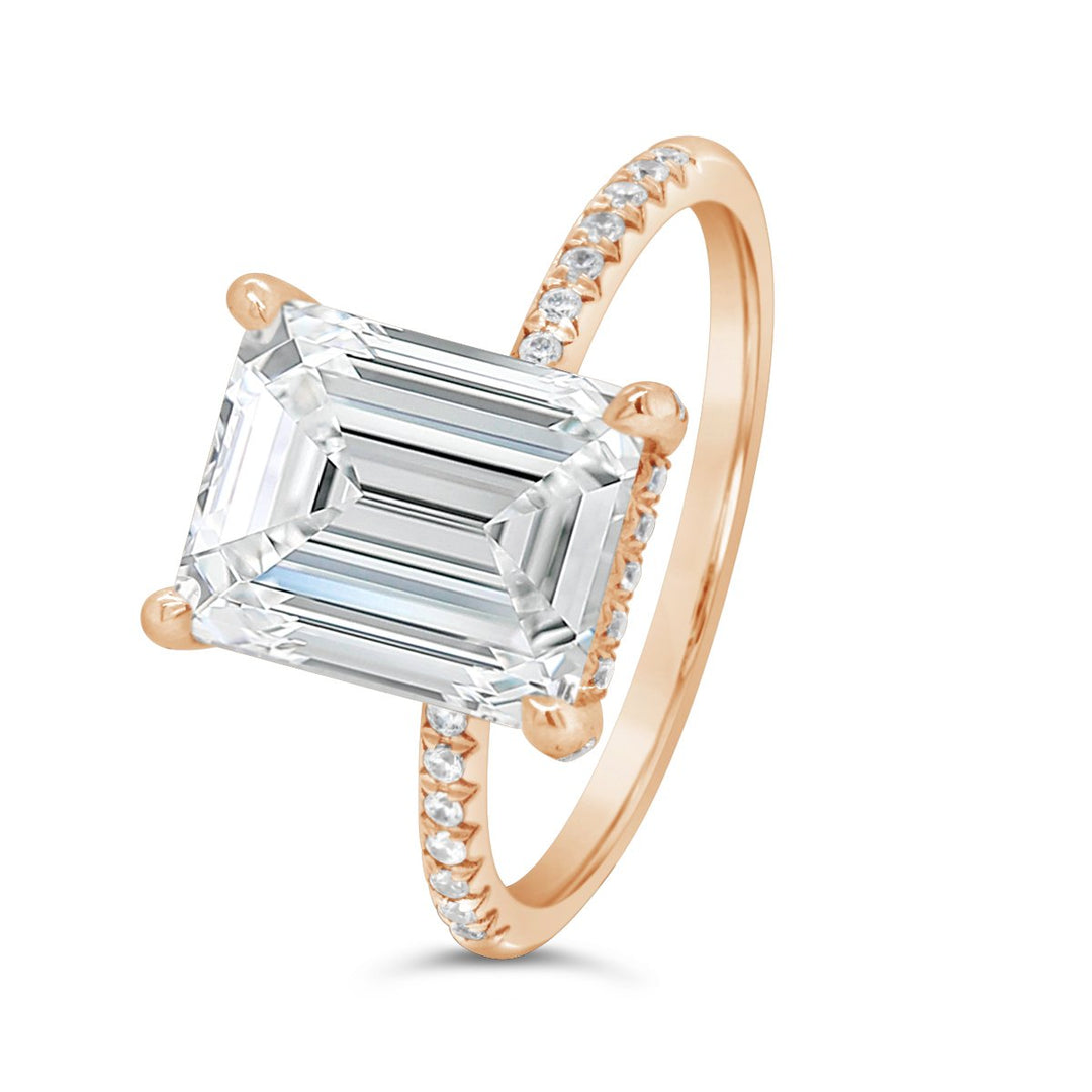 Hidden Halo Diamond Engagement Ring - YJC1911R
