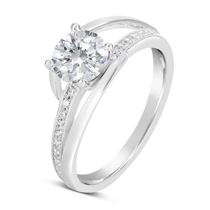 Modern Diamond Engagement Ring - YJA0537R