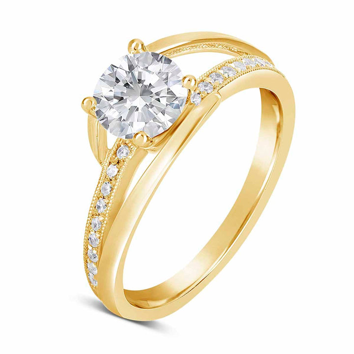 Modern Diamond Engagement Ring - YJA0537R