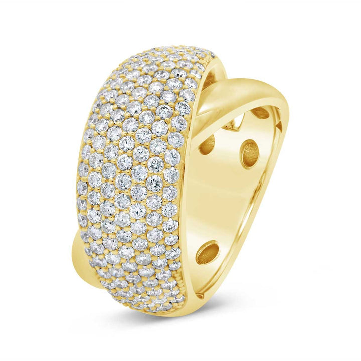 Diamond Cross-over Micro Pave Band - AR4619