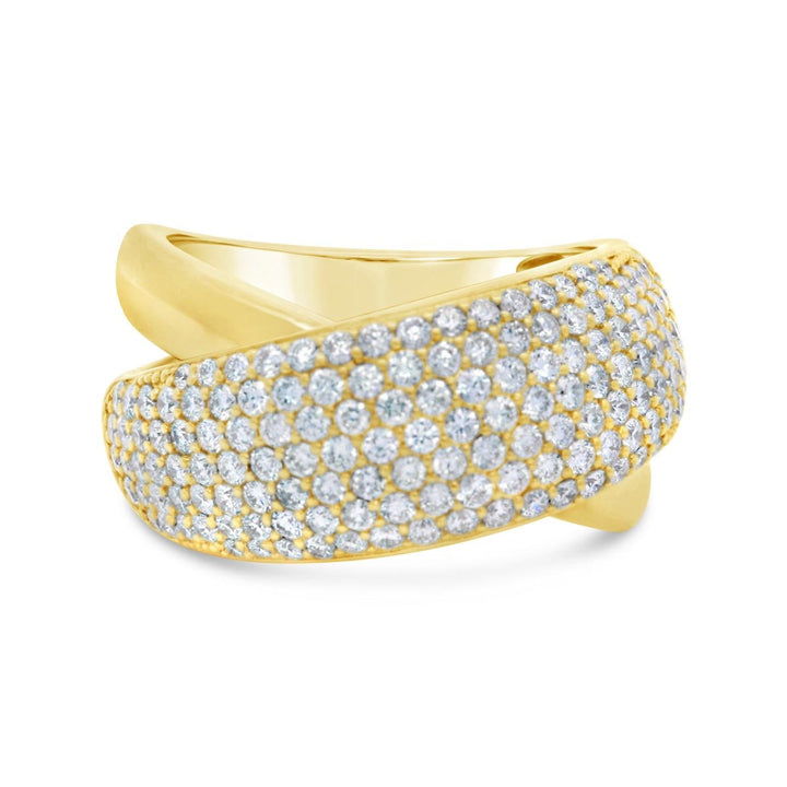 Diamond Cross-over Micro Pave Band - AR4619