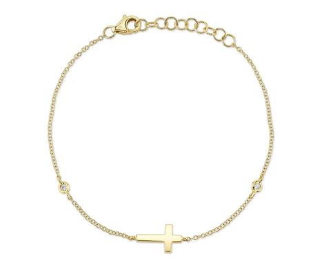 Shy Creation Cross Diamonds by the Yard Bracelet