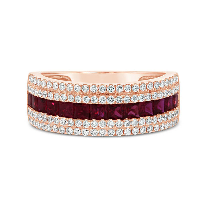 Ruby & Diamond Right Hand Ring - RN5802P