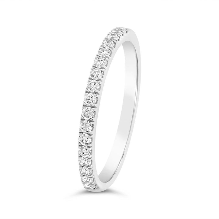 Half Way Set Diamond Wedidng Band - YJC5768R-WB