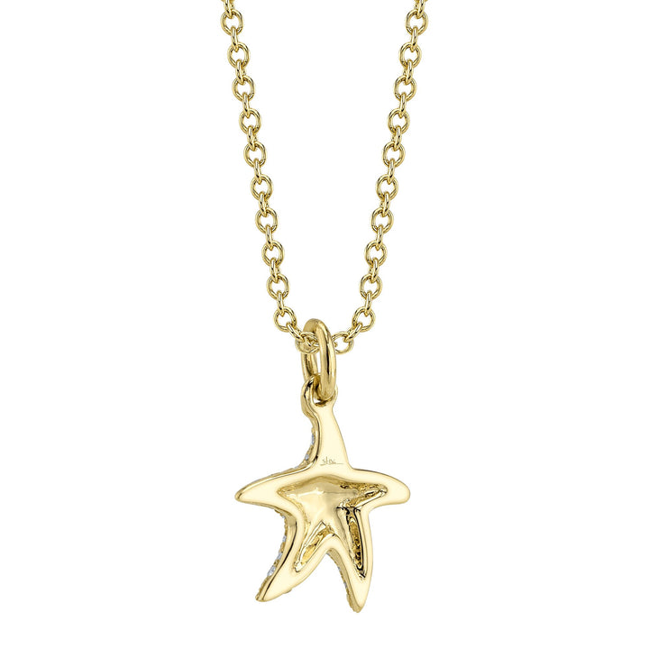 Shy Creation Diamond Starfish Necklace