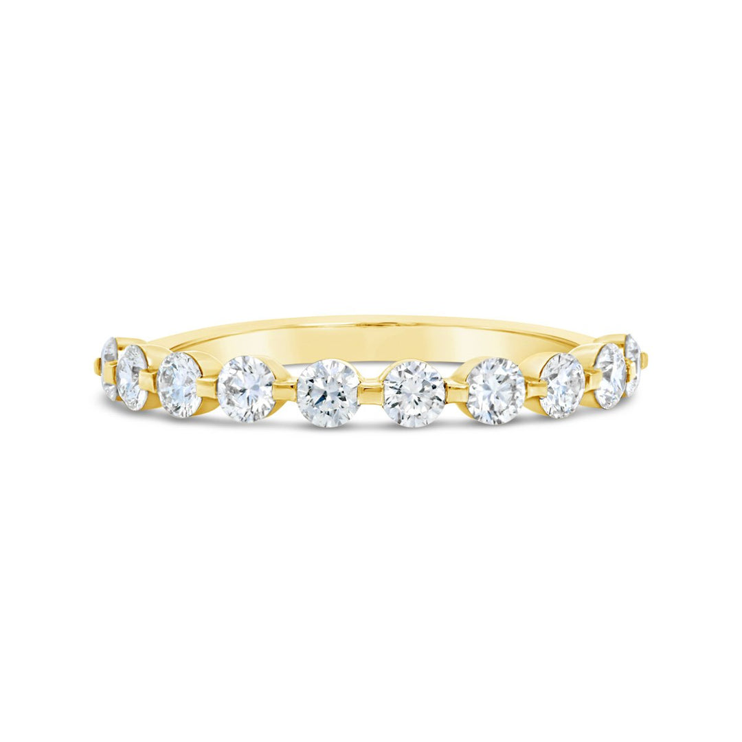 Spaced Out Half Way Set Diamond Band - MR23496