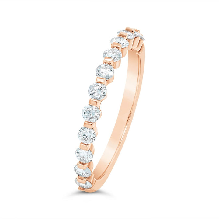 Spaced Out Half Way Set Diamond Band - MR23496