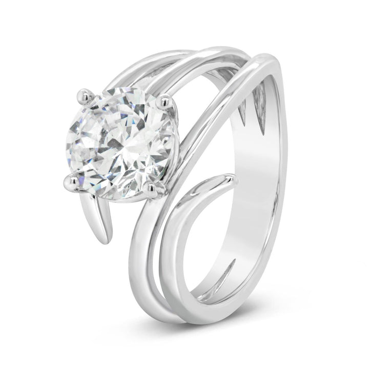 Modern Solitaire Diamond Engagement Ring - YJC4080R