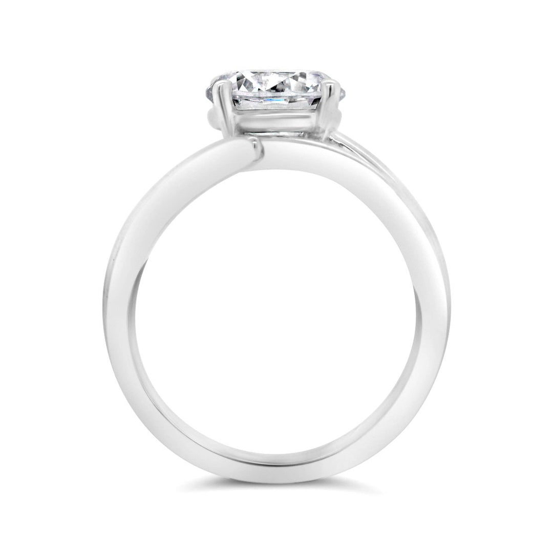 Modern Solitaire Diamond Engagement Ring - YJC4080R