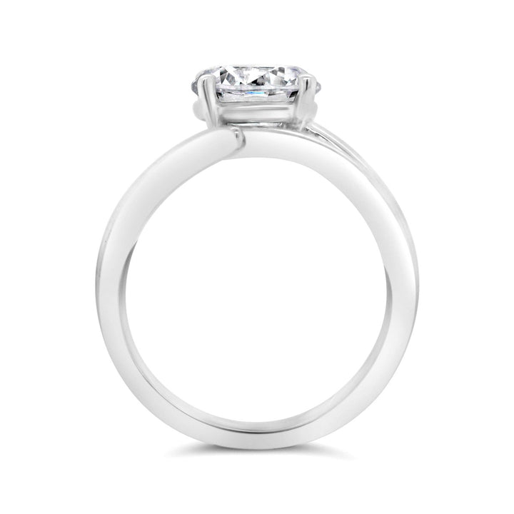 Modern Solitaire Diamond Engagement Ring - YJC4080R