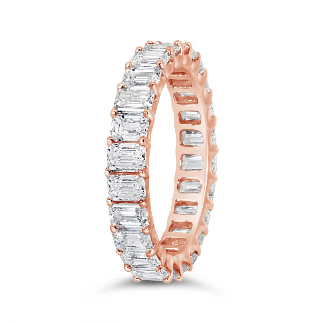 Emerald Cut Lab Grown Diamond Eternity Ring - 3.60 ct. total weight