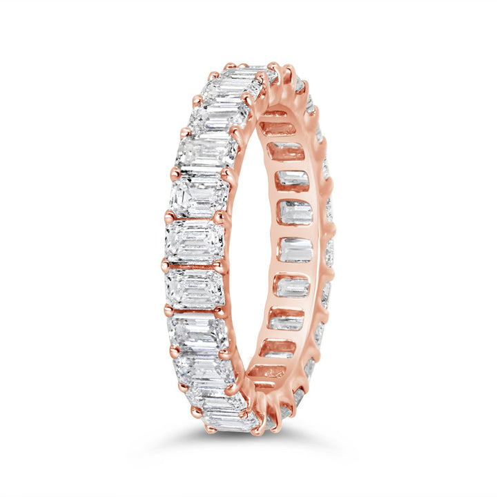 Emerald Cut Lab Grown Diamond Eternity Ring - 3.60 ct. total weight