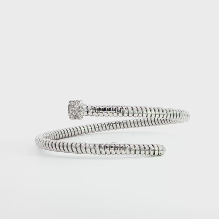 K Di Kuore Italian Pave Diamond Flexi Bracelet - K441522