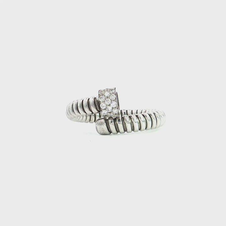 K Di Kuore Italian Pave Diamond Flexi Ring - K435066